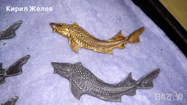 Лот 8 ФИГУРАЛНИ МЕТАЛНИ АРТ АПЛИКАЦИИ РИБА ЩУКА Подходящи и за ХЕНД-МЕЙД УКРАСА БИЖУТА и Друго 34242, снимка 3 - Други - 39062026