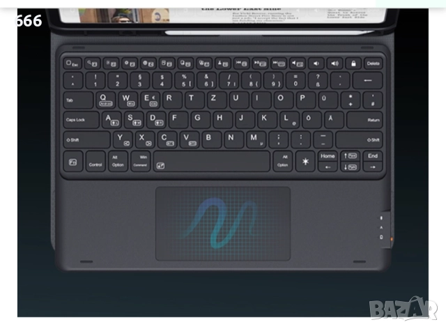Калъф за таблет + клавиатура iPad Pro 2024 13 инча (M4/M5) (номер на модела: A2925, A2926, A3007). , снимка 2 - Друга електроника - 52956578