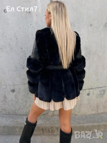 📌#Дамско #кожено #яке с #пух.Италия.С М Л., снимка 4 - Якета - 52297545