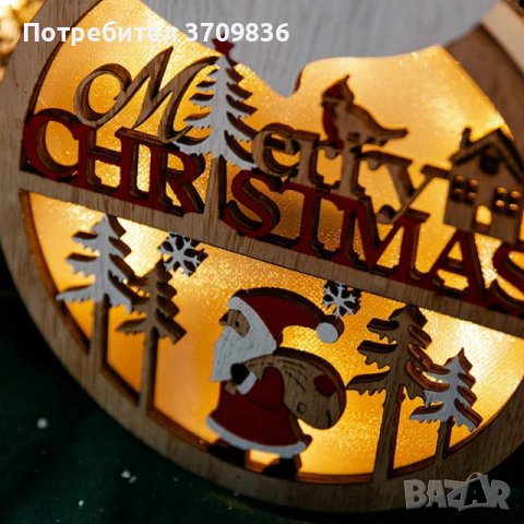 Коледна светеща фигурка Дядо Коледа, снимка 2 - Декорация за дома - 42974912