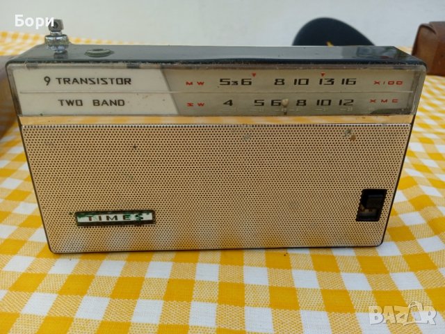 TIMES 2 BAND 9 TRANSISTOR. JAPAN 1962 Радио, снимка 3 - Радиокасетофони, транзистори - 36688823