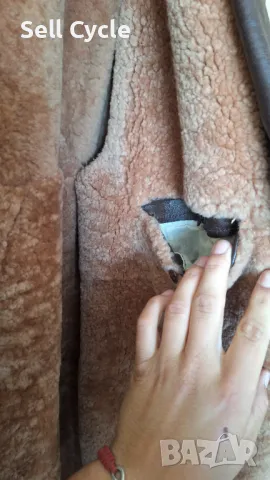 ✅КАЧЕСТВЕНО ЗИМНО ПАЛТО ОТ ИСТИНСКА КОЖА РАЗМЕР XL ❗, снимка 3 - Палта - 47929472