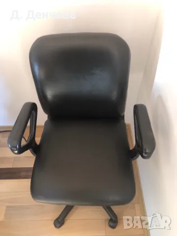 Кожен офис стол, снимка 2 - Столове - 48119414