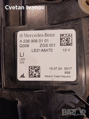 Ляв фар Мерцедес CLE C236, снимка 4 - Части - 52680853