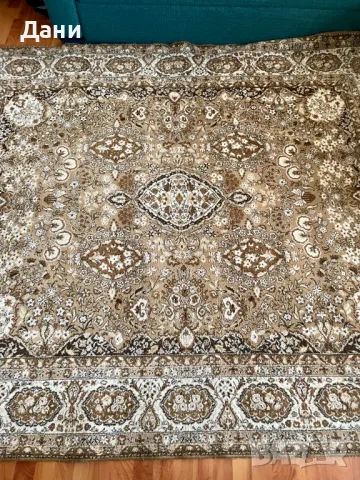Вълнен персийски килим, снимка 2 - Килими - 48672443