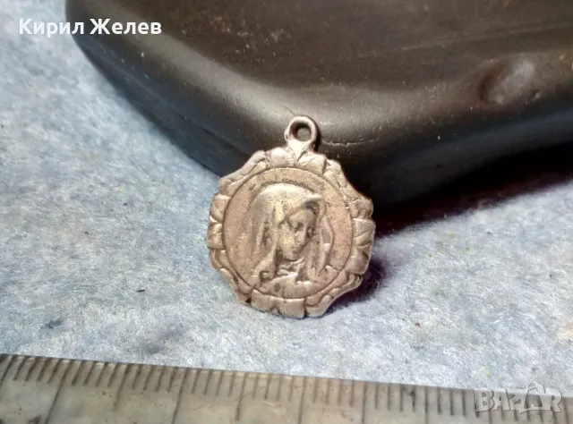 СТАРИННА РИМОКАТОЛИЧЕСКА СРЕБЪРНА ИКОНКА СРЕБРО ВИСОКА ПРОБА ХУДОЖЕСТВЕНА РЪЧНА ИЗРАБОТКА 47524