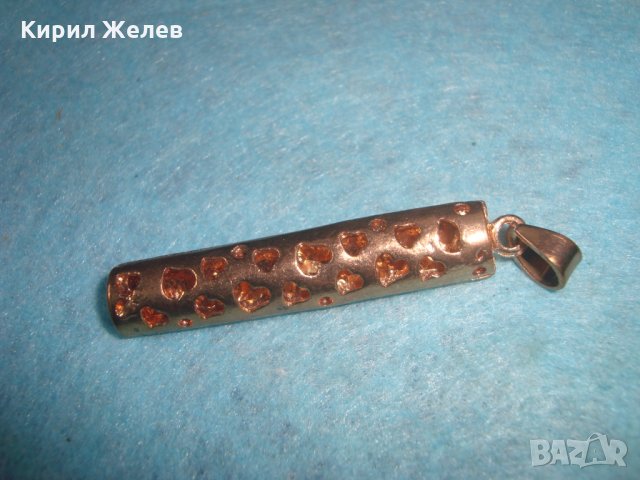 СТАР БРОНЗОВ ПОЗЛАТЕН КРИСТАЛЕН ЕМАЙЛИРАН АРТ-ДЕКО МЕДАЛЬОН 26350, снимка 5 - Колиета, медальони, синджири - 34777452