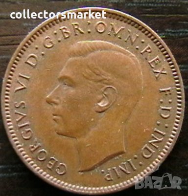 1 фартинг 1938, Великобритания, снимка 2 - Нумизматика и бонистика - 35520640