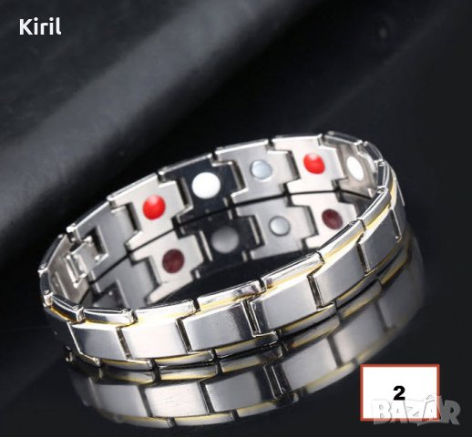 Титаниева магнитна гривна за високо кръвно от неръждаема стомана