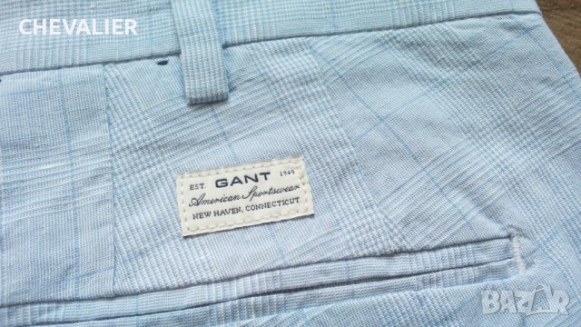 GANT Shorts Mens 50% Coton 50% Lin Размер W35 / L къси панталони 50% Памук 50% Лен 16-59, снимка 6 - Къси панталони - 43543676