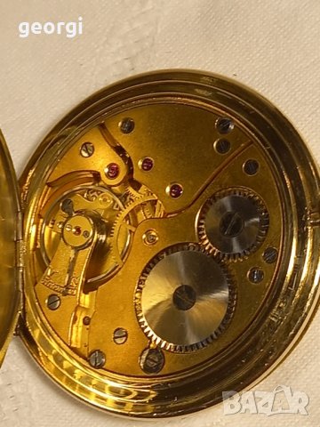 Позлатен джобен часовник , снимка 6 - Джобни - 43700761