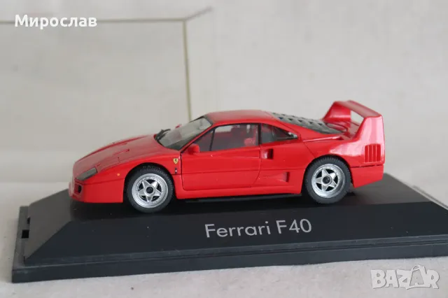 1:43 HERPA FERRARI F 40 КОЛИЧКА МОДЕЛ ИГРАЧКА, снимка 2 - Колекции - 49411708