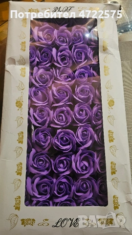 Сапунены рози. Рози от сапун., снимка 6 - Романтични подаръци - 53459752