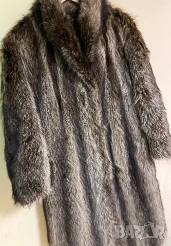 Луксозно палто от енот / естествен косъм, снимка 11 - Палта, манта - 49600905