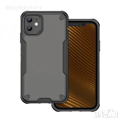 Калъф силикон Defender Matt / Черна - рамка / за iPhone 15 Pro 6.1 Баркод : 3131999