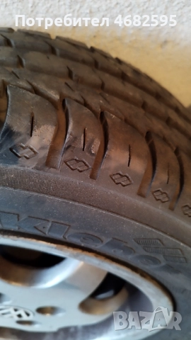 Алуминиеви джанти със запазени гуми от Фолксваген Голф 3, снимка 3 - Гуми и джанти - 52792600