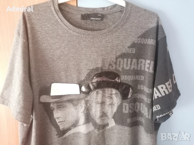 Оригинална мъжка тениска DSQUARED2, снимка 4 - Тениски - 52021377