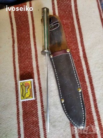 Нож ловен с кания, снимка 3 - Ножове - 28566606