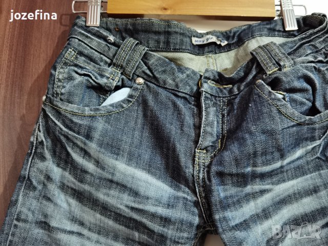 Къси дънкени дамски панталони, снимка 2 - Дънки - 43143460