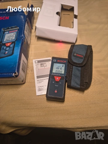 Лазерен далекомер BOSCH GLM 40 Professional, снимка 4 - Други инструменти - 53260429