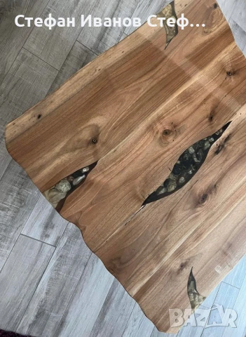 Холна маса от орех със смола, снимка 7 - Маси - 51422994