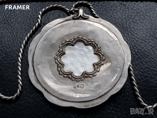 Сребърна 84 Царска Русия 1890 нагръдна Икона панагия кръст, снимка 8 - Антикварни и старинни предмети - 35604505