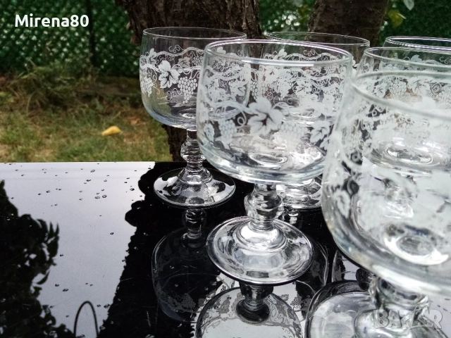 * Luminarc * - винтидж сервиз за вино, снимка 2 - Сервизи - 51458104