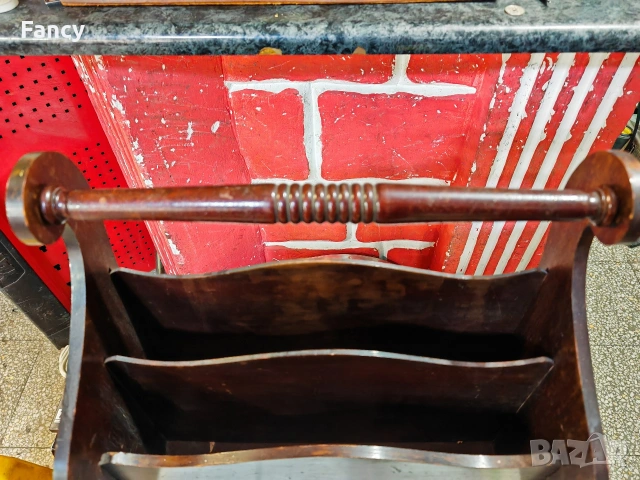 Стара поставка за вестници , снимка 5 - Антикварни и старинни предмети - 53047955