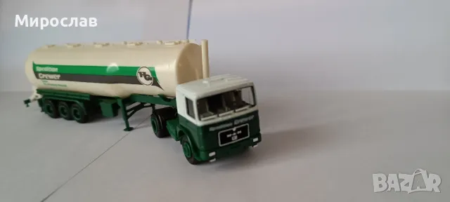 Herpa man 1/87  h0  цистерна тир камион модел