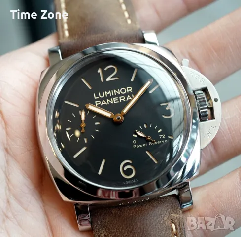 Panerai Luminor 1950 3 Days Power Reserve 47mm Steel Black Dial Различни Варианти, снимка 10 - Мъжки - 48007794