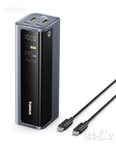Външна батерия за лаптоп Baseus EnerGeek 145W 20800mAh с 2 USB-C порта PD 3.0, снимка 1