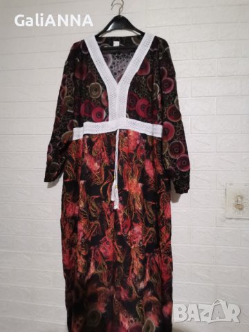 СТРАХОТНА ДЪЛГА РОКЛЯ ЕФЕКТЕН ДЕСЕН 3XL, снимка 5 - Рокли - 43467246