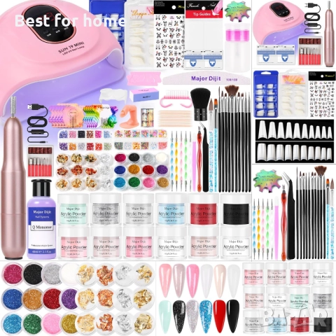 Голям комплект за нокти Major Dijit с лампа за нокти и пила