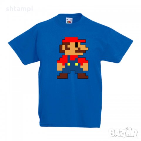 Детска тениска Супер Марио Mario 8-bit, снимка 4 - Детски тениски и потници - 33089511