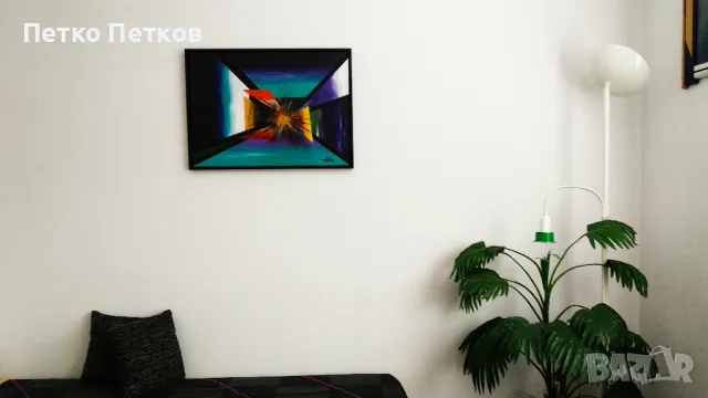 Абстрактна картина Hull, снимка 2 - Картини - 49285504