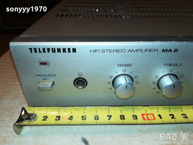 TELEFUNKEN MA2 HIFI AMPLIFIER-ВНОС SWISS 0312211710, снимка 6 - Ресийвъри, усилватели, смесителни пултове - 35018393