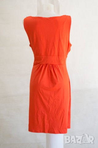 Елегантна оранжева рокля Jadde - 2XL, снимка 3 - Рокли - 43102770