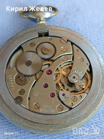Стар джобен часовник МЪЛНИЯ СССР много красив рядък модел 48645, снимка 9 - Антикварни и старинни предмети - 51094245