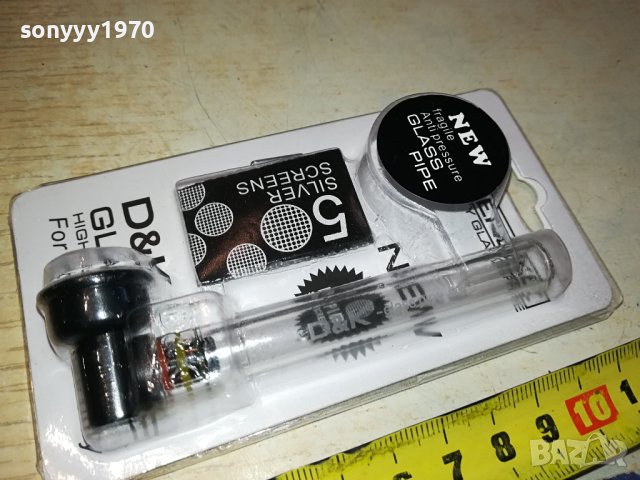 D&K GLASS PIPE-ЛУЛА ЗА ПУШЕНЕ 1101240945, снимка 4 - Лули - 43756122