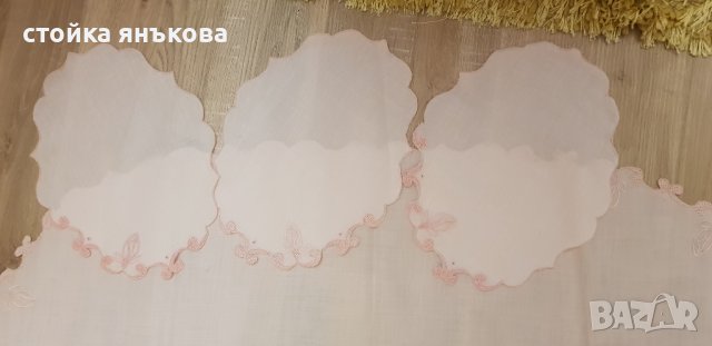 Продавам светло розов комплект за студено сервиране , снимка 5 - Декорация за дома - 38143024