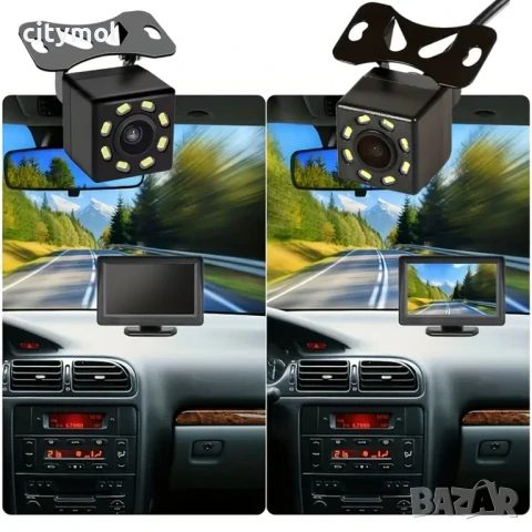 Дисплей  4.3 TFT със стойка и камера за задно виждане, снимка 7 - Аксесоари и консумативи - 50907231