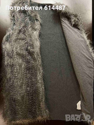 Дамски елек с изкуствен косъм, снимка 2 - Елеци - 38571932