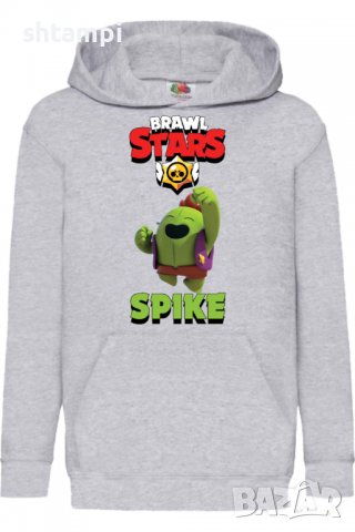 Детски Суитчър/Суитшърт Spike 4,,Brawl Stars,Игра,Подарък,Изненада,Забавление,Рожден Ден, снимка 2 - Детски анцузи и суичери - 38316128