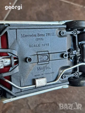 Mercedes 190 sl 1:18 Maisto, снимка 9 - Колекции - 50090330