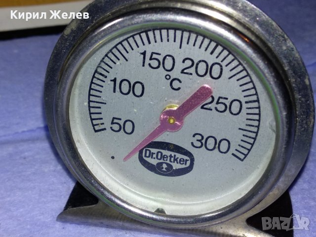 Dr. OETKER Стар МАРКОВ Мех ГОТВАРСКИ КУХНЕНСКИ ТЕРМОМЕТЪР За КОЛЕКЦИЯ ТЕМАТИЧЕН ИНТЕРИОР ДЕКОР 41348, снимка 3 - Антикварни и старинни предмети - 43598198