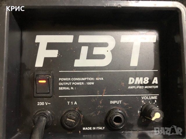 FBT DM8A,Активна тонколона,Made in Italia , снимка 11 - Тонколони - 40552115