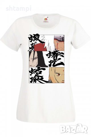 Дамска тениска Naruto Legendary Sannin,Анимация,игра,Празник,Повод., снимка 3 - Тениски - 37945928