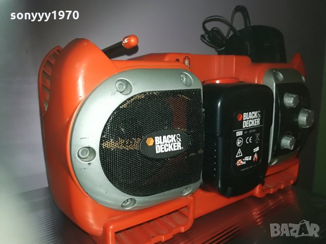 black & decker profi radio & battery+charger 2905211637, снимка 8 - Ресийвъри, усилватели, смесителни пултове - 33038176