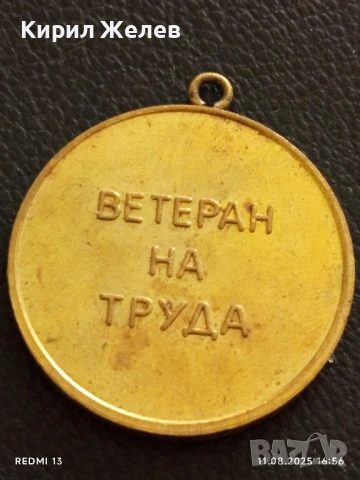 Медал от соца ВЕТЕРАН на ТРУДА АПК ЛЕНИН ГЕНЕРАЛ ТОШЕВО 19481, снимка 5 - Антикварни и старинни предмети - 51330097