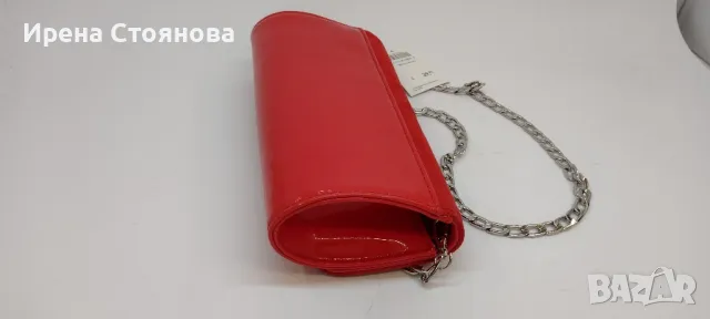 Дамски обувки на висок ток и чанта, червен велур., снимка 14 - Чанти - 49268528